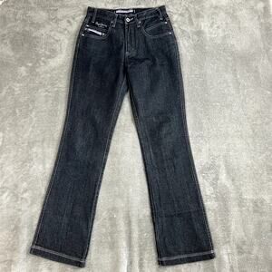 Vintage Y2K Pepe Jeans Womens 26 Dark Wash Contrast Stitching Bootcut